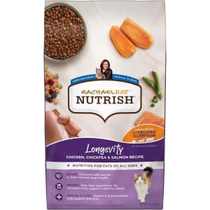 Rachael Ray Nutrish 3-lb. Longevity Premium Natural Dry Cat Food for $4.92 via Subscribe & Save