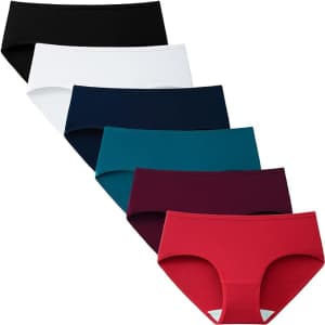Women's Cotton Hipster Panties 6-Pack for $15