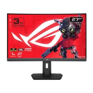 ASUS ROG Strix 27 1440P HDR400 USB-C Curved Gaming Monitor (XG27WCS) - QHD (2560 x 1440), 180Hz, for $240