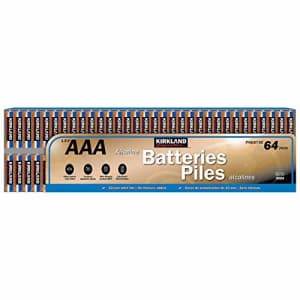 Kirkland AAA Alkaline Batteries 1.5 V - 64 count for $20