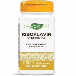 Nature's Way Enzymatic Therapy Riboflavin Vitamin B2, 400 mg per serving (Packaging May Vary) for $14 Nature's Way Enzymatic Therapy Riboflavin Vitamin B2, 400 mg per serving (Packaging May Vary) for $14