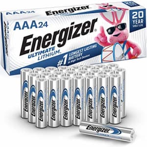 Energizer AAA Lithium Batteries, Ultimate Lithium Triple A Battery (24 Count), Longest-Lasting AAA for $47