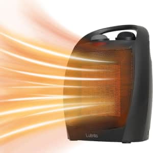 1500W Portable Electric Space Heater for $30