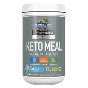 Garden of Life Dr. Formulated Keto Meal Balanced Shake - Vanilla Powder, 14 Servings, Truly Grass for $51