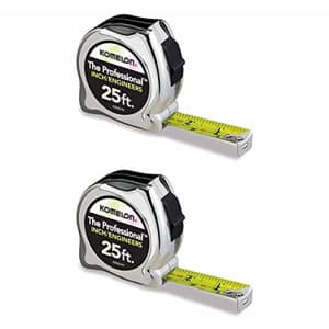 Komelon 425IEHV High-Visibility Professional Tape Measure Bother Inch and Engineer Scale Printed for $60