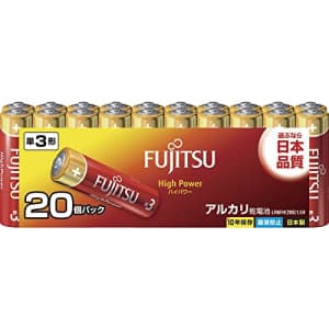 Fujitsu LR6FH(20S) High Power Alkaline Batteries, AA Type, 1.5V, Pack of 20, Made in Japan for $16