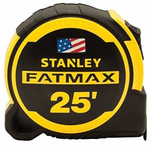 Stanley Tools STANLEY FATMAX 25Ft Tape Measure for $25 Stanley Tools STANLEY FATMAX 25Ft Tape Measure for $25