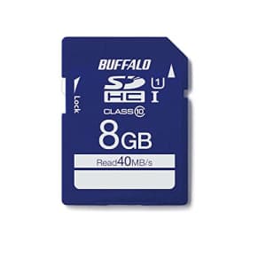 Buffalo Tools Buffalo RSDC-008GU1S UHS-I Class 1 SD Card, 8GB for $19
