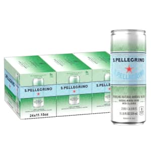S.Pellegrino 11.15 Fl. Oz. Sparkling Natural Mineral Water 24-Pack for $12 via Sub & Save