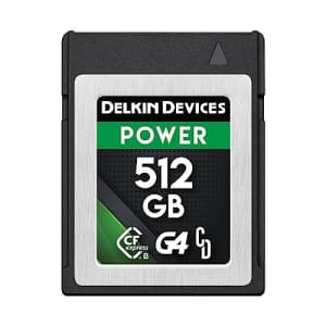 Delkin 512GB Power CFexpress Type B G4 Memory Cards for $175