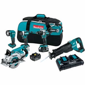Makita XT507PT 18V LXT Lithium-Ion Brushless Cordless 5-Pc. Combo Kit (5.0Ah) for $730