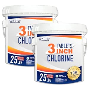 3" Chlorine Tablets 50-lb. Bucket for $126