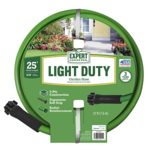 Expert Gardener Light Duty 5/8" x 25-Foot Garden Hose for $9