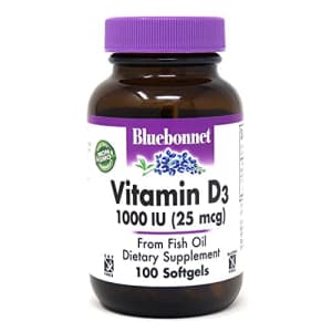 Bluebonnet Nutrition Vitamin D3 1000 IU Softgels, Aids in Muscle and Skeletal Growth, for $13