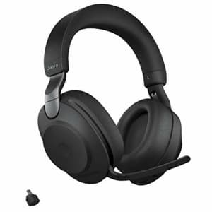 Jabra Evolve2 85 MS Wireless Headphones with Link380c, Stereo, Black Wireless Bluetooth Headset for for $494