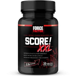 Force Factor Score! XXL Nitric Oxide Booster Supplement for Men with L-Citrulline, Black Maca, and for $10
