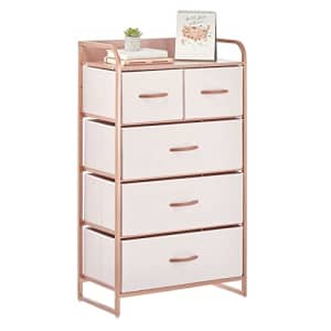 mDesign Tall Dresser Storage Chest - Vanity Furniture Cabinet Tower Unit for Bedroom, Office, and for $80