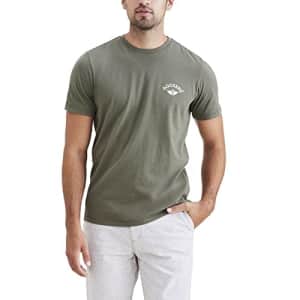 Dockers Men's Slim Fit Short Sleeve Graphic Tee Shirt, (New) Camo Green-Anchor Logo, Large for $16
