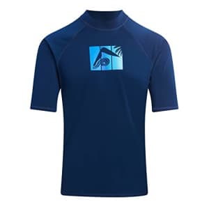Kanu Surf Men's Standard Mercury UPF 50+ Short Sleeve Sun Protective Rashguard Swim Shirt, Surfline for $20