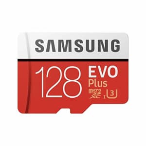 SAMSUNG 128GB EVO Plus Class 10 Micro SDXC with Adapter (MB-MC128GA) for $17