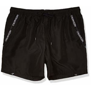 Calvin Klein Men's 5 Inch Elastic Waist Quick Dry Swim Trunk, Black, XX-Large for $33 Calvin Klein Men's 5 Inch Elastic Waist Quick Dry Swim Trunk, Black, XX-Large for $33