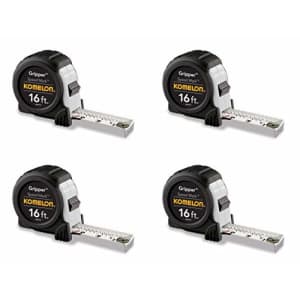 Komelon SM5416 Speed Mark Gripper Acrylic Coated Steel Blade Tape Measure 16-feet by 1-Inch, White for $55
