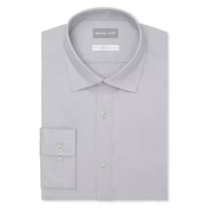 Michael Kors Men's Airsoft Eco Slim-Fit Untucked Dress Shirt for $35