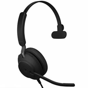 Jabra Evolve2 40 MS Wired Headphones, USB-A, Mono, Black Telework Headset for Calls and Music, for $115