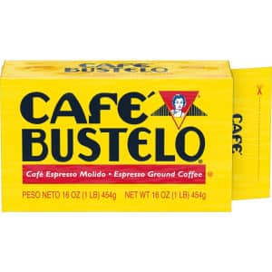 Cafe Bustelo Espresso Dark Roast Ground Coffee Brick 12-Pack for $50 via Subscribe & Save