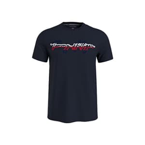 Tommy Hilfiger Men's Script Logo T-Shirt, Sky Captain, XL for $21 Tommy Hilfiger Men's Script Logo T-Shirt, Sky Captain, XL for $21