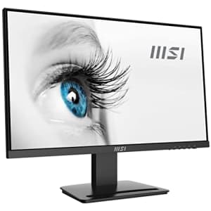 MSI Pro MP243, 24", 1920 x 1080 (FHD), IPS, 75Hz, TUV Certified Eyesight Protection, 6ms, HDMI, 1 for $142