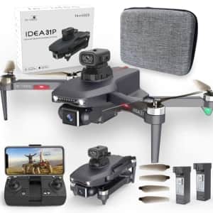 Idea 31P Brushless Motor 4K Drone with Dual Cameras for $45