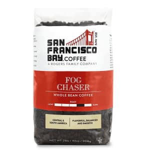 San Francisco Bay Co San Francisco Bay Whole Bean Coffee Fog Chaser 2-lbs. Bag for $16 w/ Sub & Save