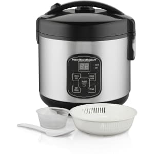 Hamilton Beach 8-Cup Digital Programmable Rice Cooker for $26 Hamilton Beach 8-Cup Digital Programmable Rice Cooker for $26