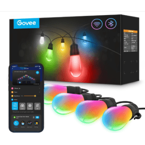Govee 96-Foot Smart RGBIC Outdoor String Lights for $100