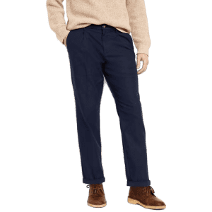 Old Navy Men's Loose Taper Pleated Chino Pants (M size only) for $13