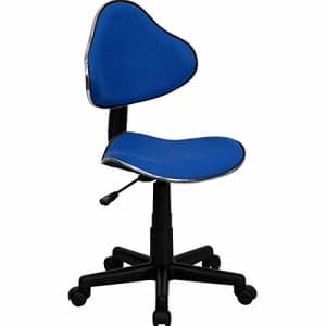 Flash Furniture Blue Fabric Swivel Ergonomic Task Office Chair for $93 Flash Furniture Blue Fabric Swivel Ergonomic Task Office Chair for $93