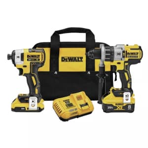 DeWalt 20V MAX XR Hammer Drill & Impact Driver Combo Kit for $245