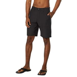 Volcom Men's Regular Frickin Cross Shred Static 20" Hybrid Shorts, Black, 30 for $22