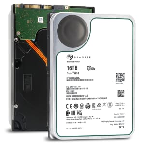 Seagate Exos X18 16TB Sata Enterprise Internal Hard Drive for $160