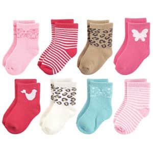 Luvable Friends Baby Fun Essential Socks, Whimsical, 12-24 Months for $12