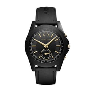 A|X Armani Exchange Men's Hybrid Smartwatch, Black Silicone, 44 mm, AXT1004 for $160 A|X Armani Exchange Men's Hybrid Smartwatch, Black Silicone, 44 mm, AXT1004 for $160