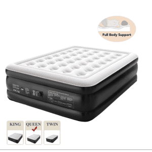 Ophanie 18" Queen Air Mattress with Built-In Pump for $56