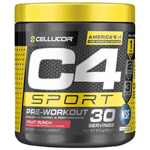 Cellucor C4 Sport Pre Workout Powder Fruit Punch | NSF Certified for Sport + Preworkout Energy Supplement for $22