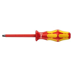 Wera 05006381001 Kraftform Plus VDE 162i PH/S Phillips/Slotted Insulated Screwdriver, PH 2 Head, 4" for $7