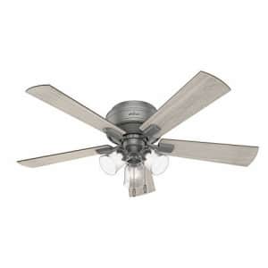 Hunter Fan Company 51020 Crestfield Indoor Low Profile Ceiling Fan with LED Light and Pull Chain for $167 Hunter Fan Company 51020 Crestfield Indoor Low Profile Ceiling Fan with LED Light and Pull Chain for $167