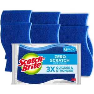 Scotch-Brite Zero Scratch Scrub Sponges 6-Pack for $5.67 via Sub & Save