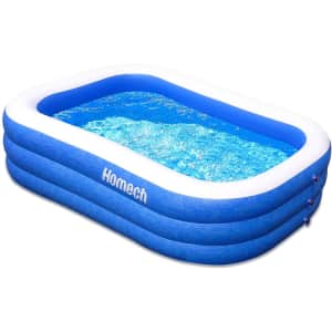 Homech Family Inflatable Swimming Pool for $120 Homech Family Inflatable Swimming Pool for $120