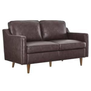Modway Impart Top-Grain Leather Loveseat for $557 Modway Impart Top-Grain Leather Loveseat for $557