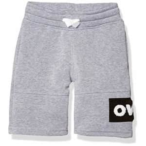 Southpole - Kids Boys' Little Jogger Shorts in Basic Solid Colors and Fleece Fabric, Heather Grey for $10